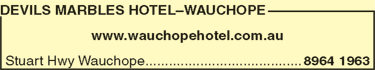 Devils Marbles Hotel–Wauchope - Accommodation Daintree 5