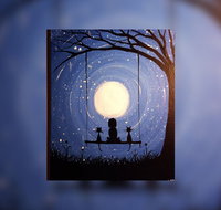 Grab a glass of wine and learn to paint 'Moonrise' - Accommodation Daintree