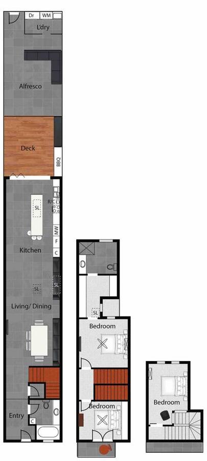 3 Storey Home Close Walk To Fox Studios SCG & City - Accommodation Daintree 22
