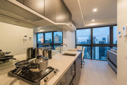 Melbourne Sky View 1 Bedroom Apt@La Trobe Tower - Accommodation Daintree 1